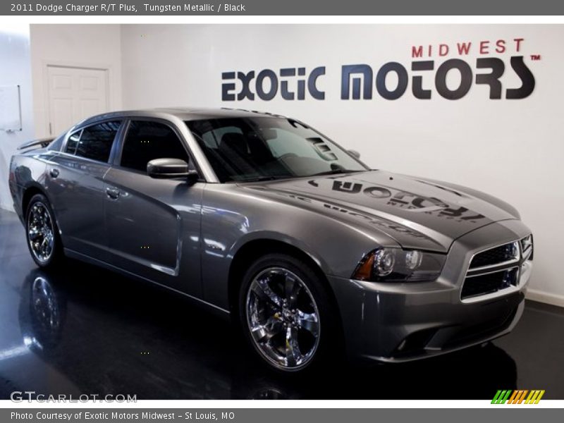 Tungsten Metallic / Black 2011 Dodge Charger R/T Plus