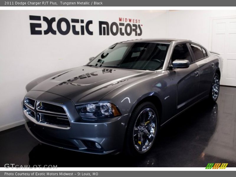 Tungsten Metallic / Black 2011 Dodge Charger R/T Plus