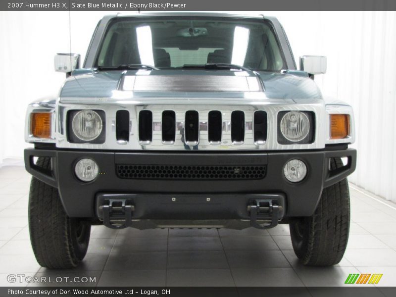 Slate Blue Metallic / Ebony Black/Pewter 2007 Hummer H3 X