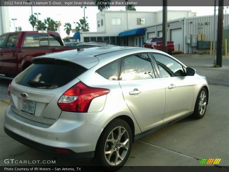 Ingot Silver Metallic / Charcoal Black Leather 2012 Ford Focus Titanium 5-Door
