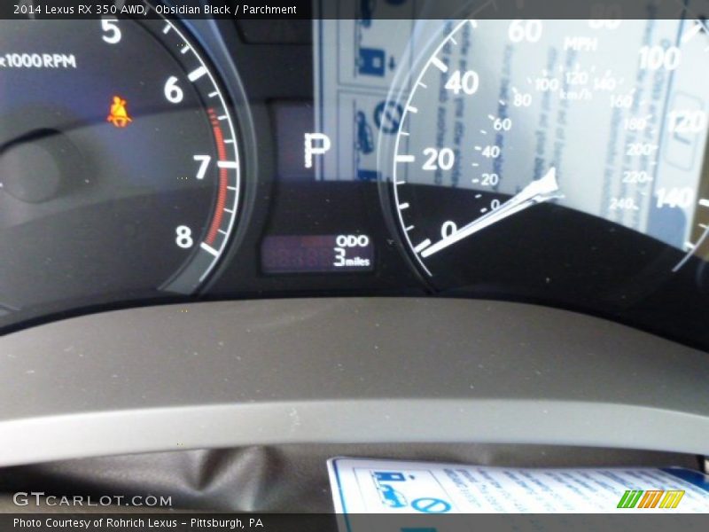 Obsidian Black / Parchment 2014 Lexus RX 350 AWD