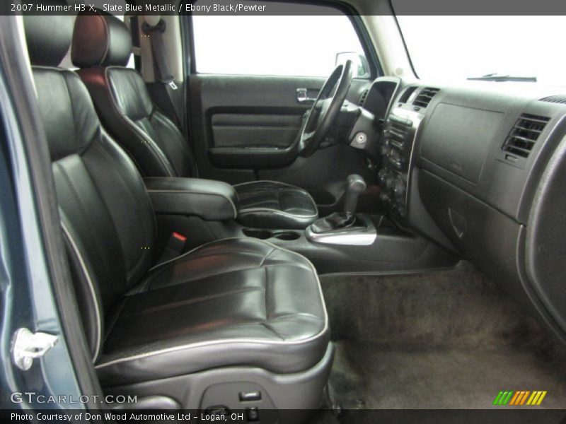 Slate Blue Metallic / Ebony Black/Pewter 2007 Hummer H3 X