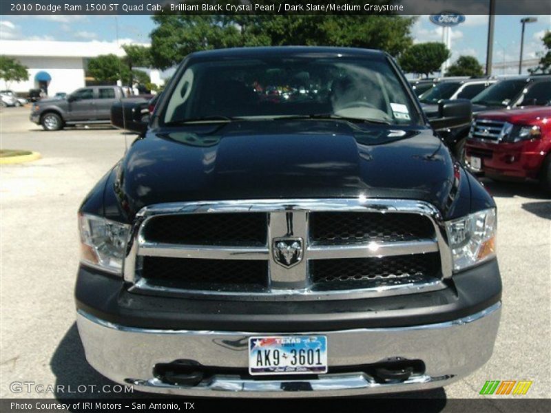 Brilliant Black Crystal Pearl / Dark Slate/Medium Graystone 2010 Dodge Ram 1500 ST Quad Cab
