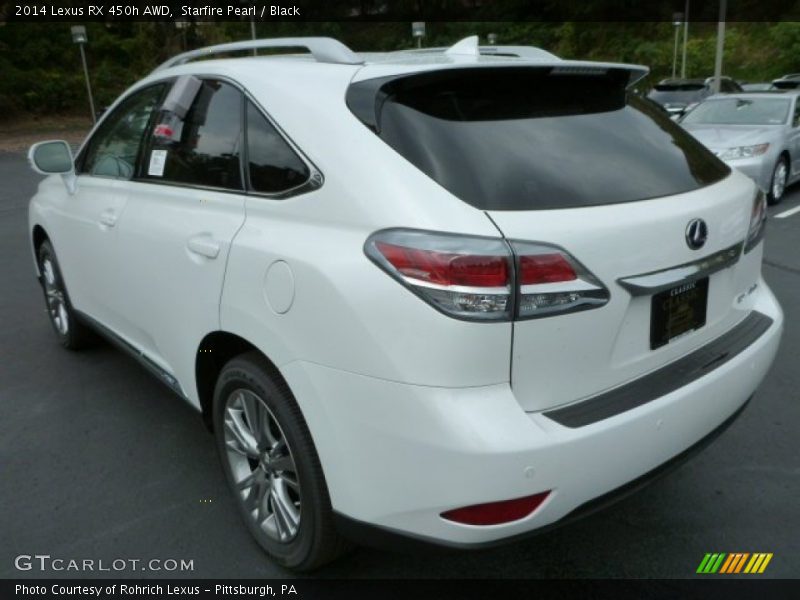 Starfire Pearl / Black 2014 Lexus RX 450h AWD
