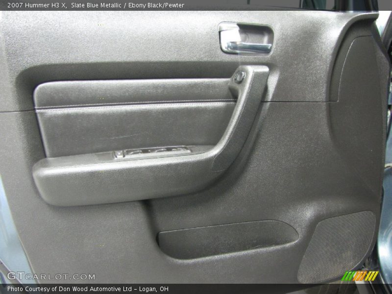Slate Blue Metallic / Ebony Black/Pewter 2007 Hummer H3 X