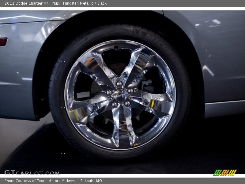 Tungsten Metallic / Black 2011 Dodge Charger R/T Plus