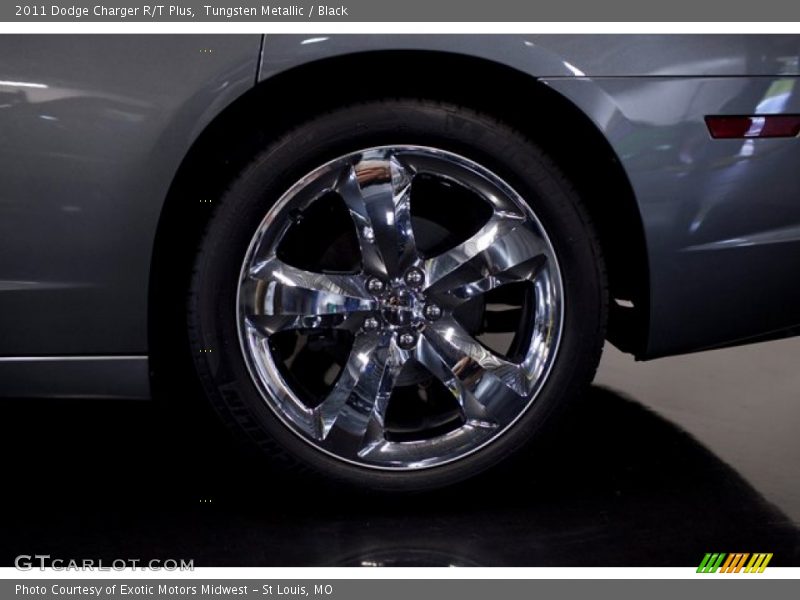 Tungsten Metallic / Black 2011 Dodge Charger R/T Plus