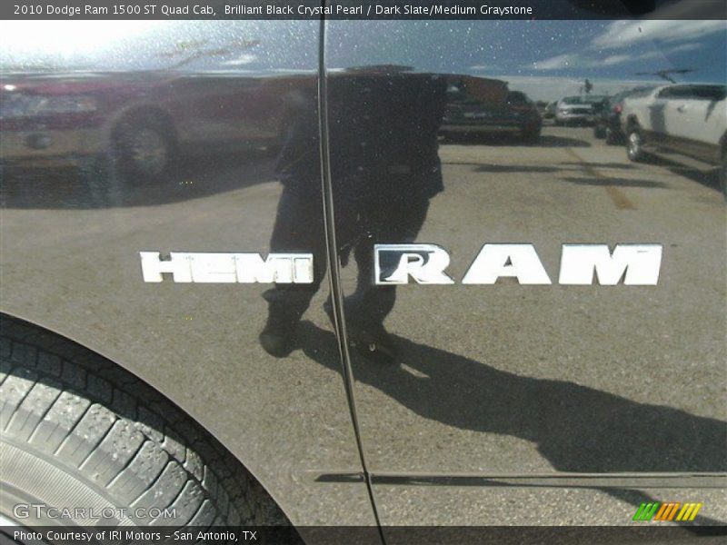 Brilliant Black Crystal Pearl / Dark Slate/Medium Graystone 2010 Dodge Ram 1500 ST Quad Cab