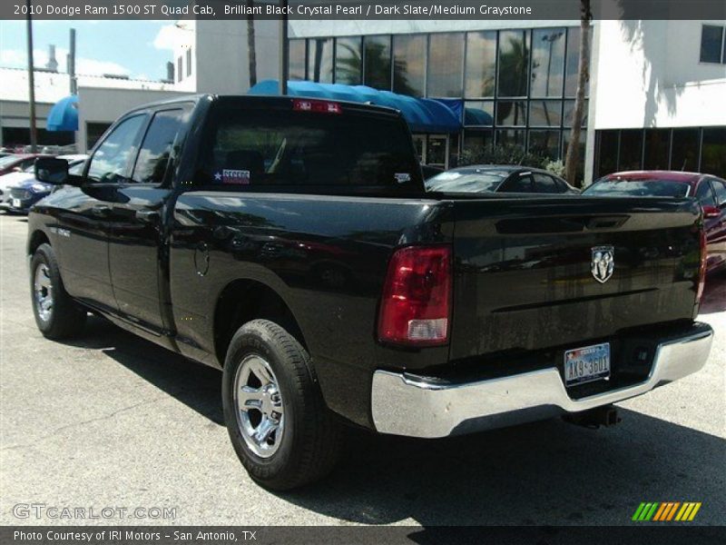 Brilliant Black Crystal Pearl / Dark Slate/Medium Graystone 2010 Dodge Ram 1500 ST Quad Cab