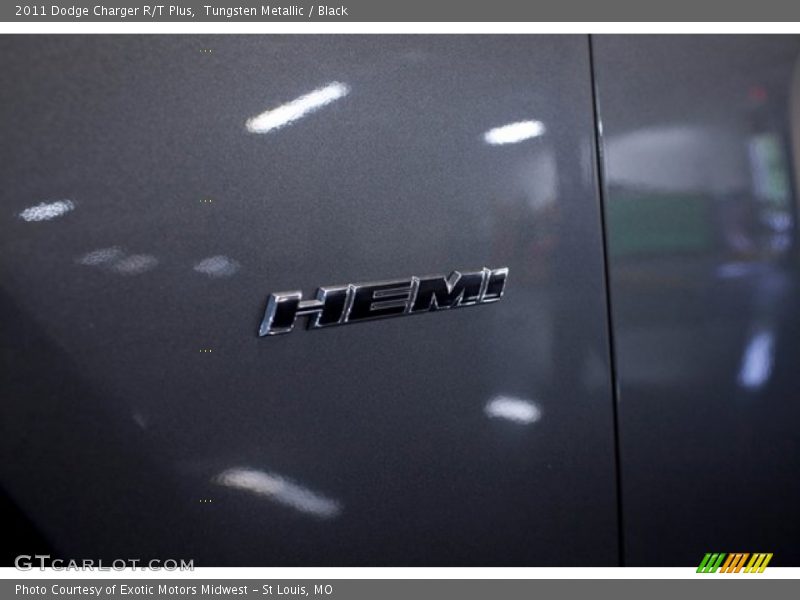 Tungsten Metallic / Black 2011 Dodge Charger R/T Plus