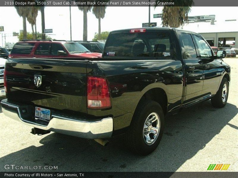 Brilliant Black Crystal Pearl / Dark Slate/Medium Graystone 2010 Dodge Ram 1500 ST Quad Cab