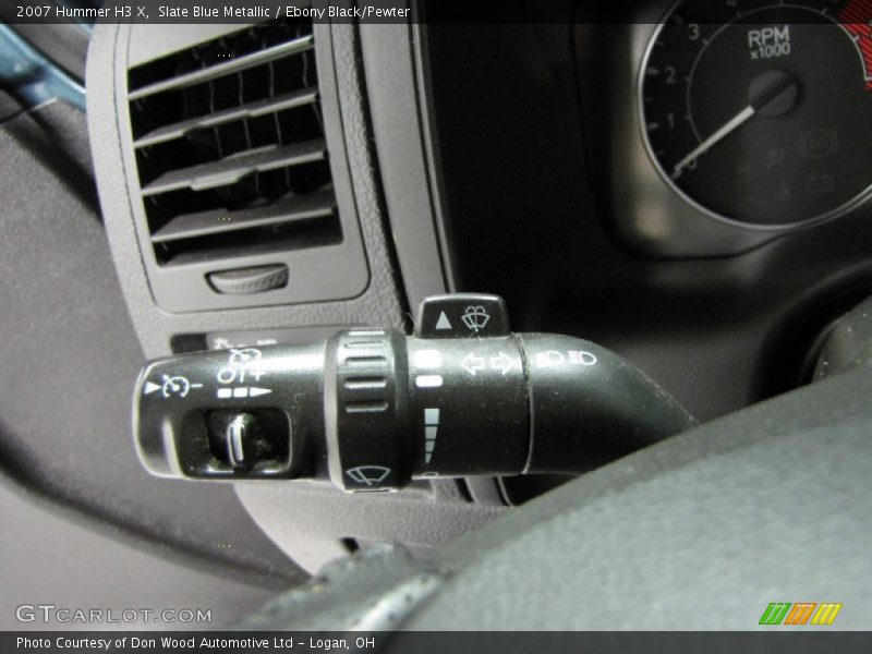 Slate Blue Metallic / Ebony Black/Pewter 2007 Hummer H3 X