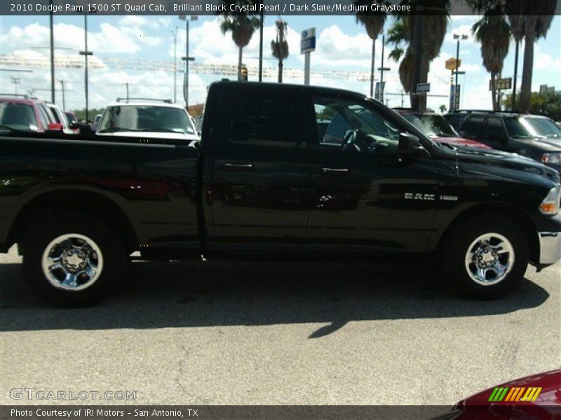 Brilliant Black Crystal Pearl / Dark Slate/Medium Graystone 2010 Dodge Ram 1500 ST Quad Cab