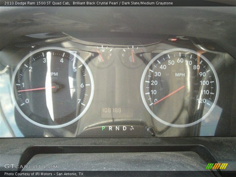 Brilliant Black Crystal Pearl / Dark Slate/Medium Graystone 2010 Dodge Ram 1500 ST Quad Cab