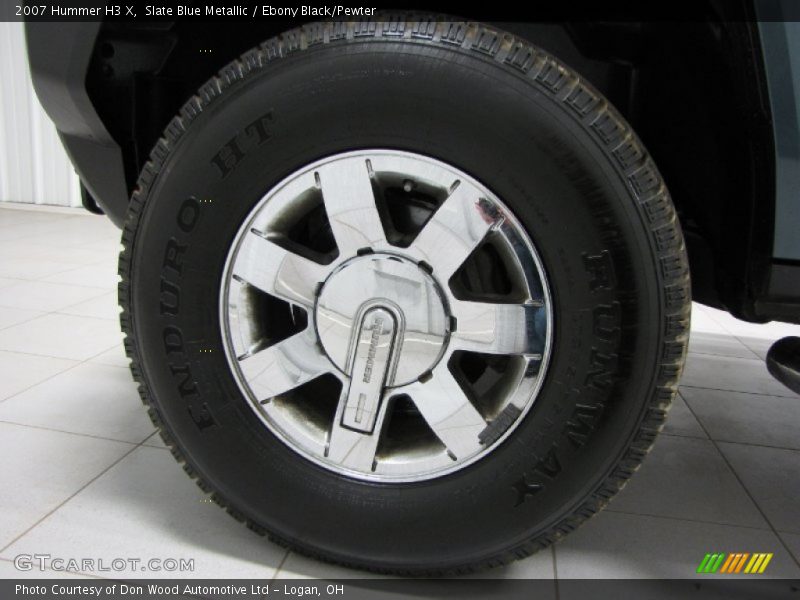 Slate Blue Metallic / Ebony Black/Pewter 2007 Hummer H3 X
