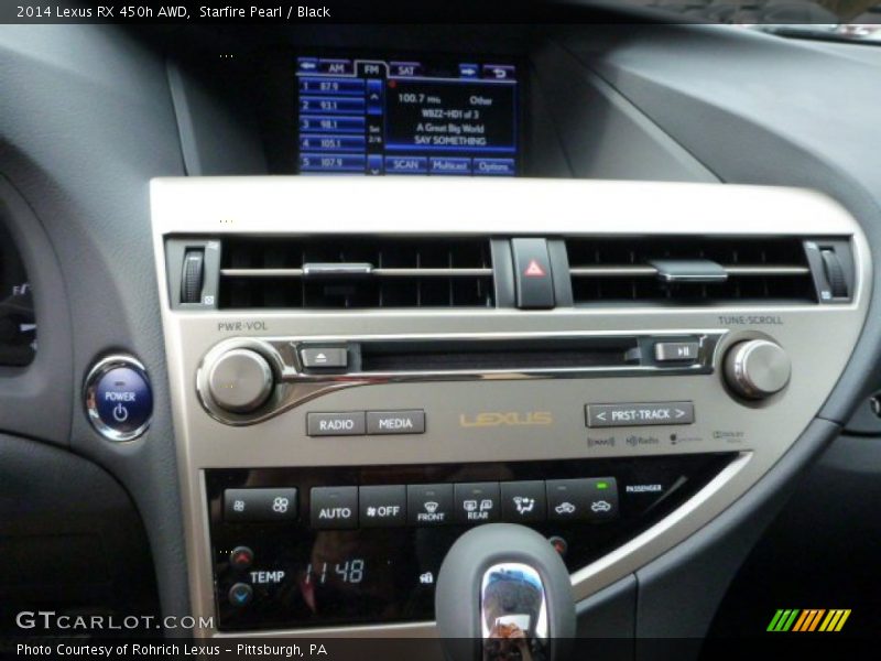 Controls of 2014 RX 450h AWD