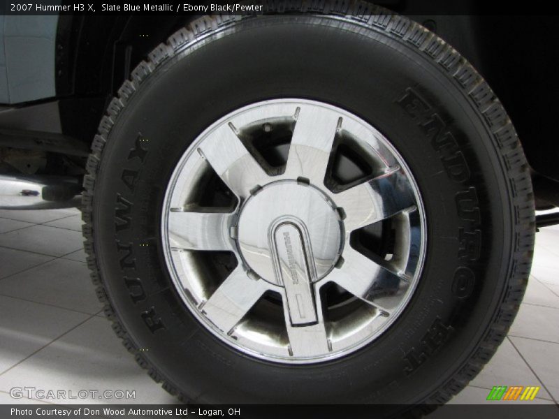 Slate Blue Metallic / Ebony Black/Pewter 2007 Hummer H3 X