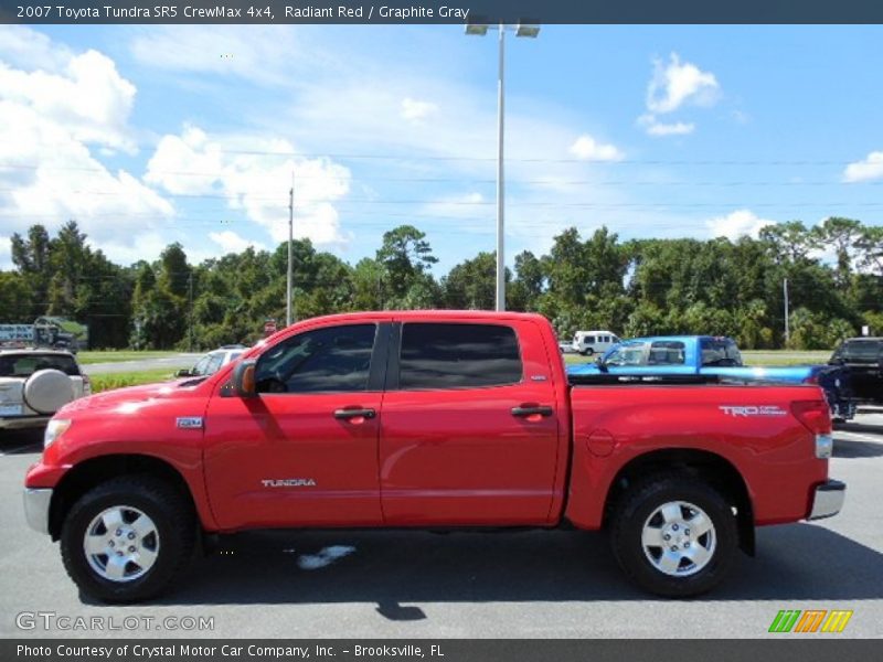 Radiant Red / Graphite Gray 2007 Toyota Tundra SR5 CrewMax 4x4