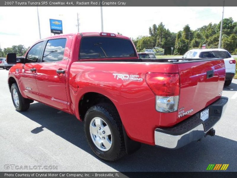 Radiant Red / Graphite Gray 2007 Toyota Tundra SR5 CrewMax 4x4