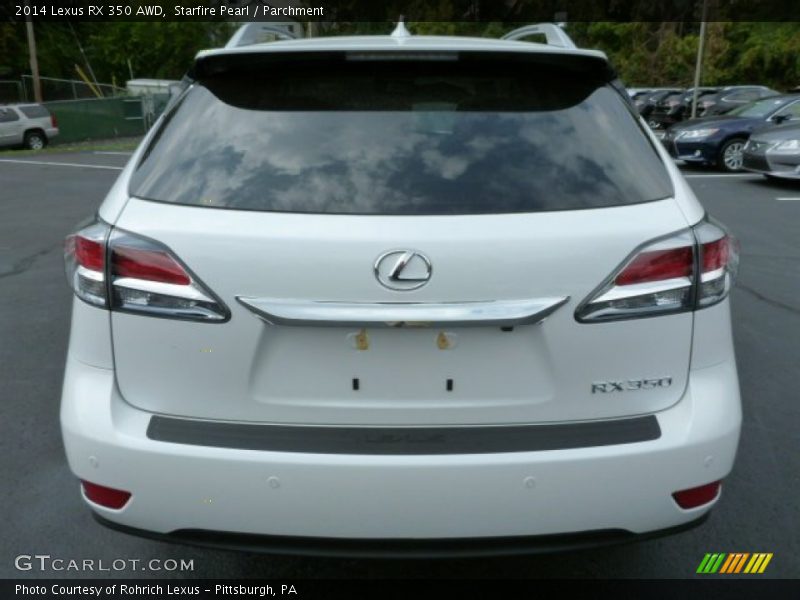 Starfire Pearl / Parchment 2014 Lexus RX 350 AWD
