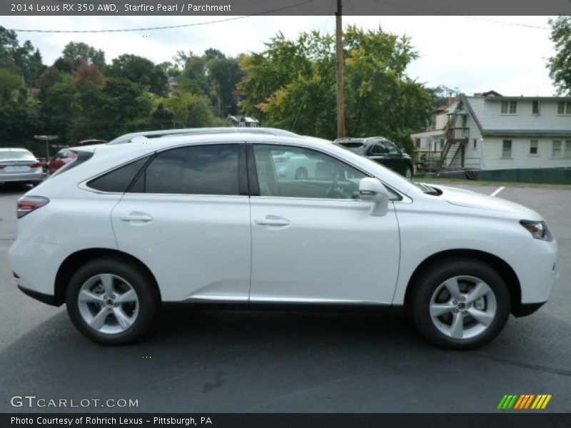 Starfire Pearl / Parchment 2014 Lexus RX 350 AWD