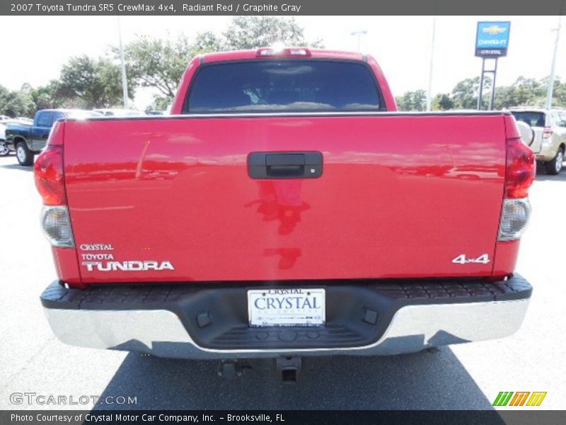 Radiant Red / Graphite Gray 2007 Toyota Tundra SR5 CrewMax 4x4