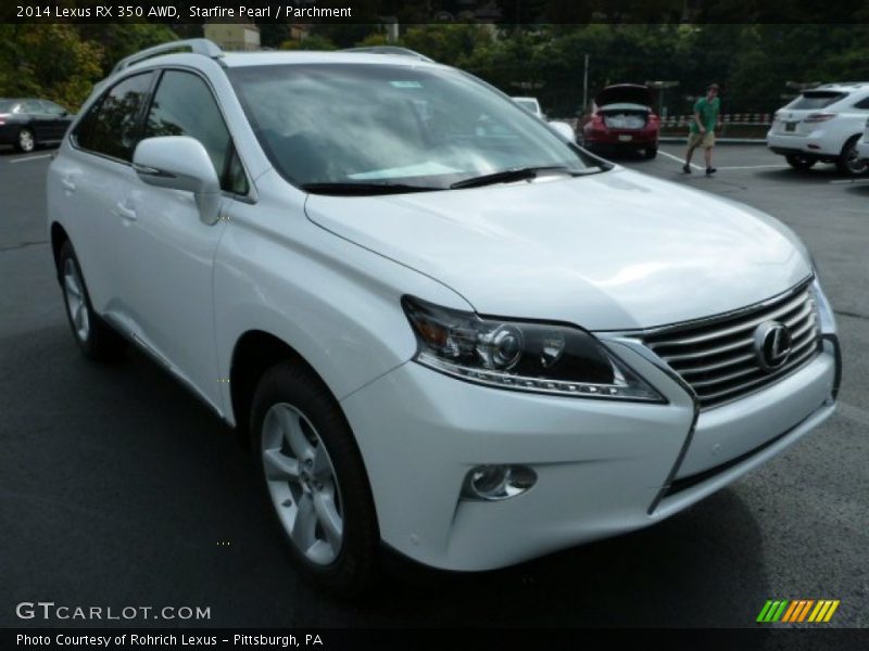 Starfire Pearl / Parchment 2014 Lexus RX 350 AWD