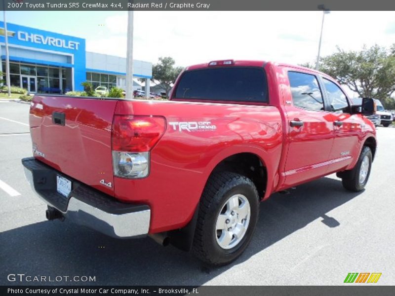 Radiant Red / Graphite Gray 2007 Toyota Tundra SR5 CrewMax 4x4