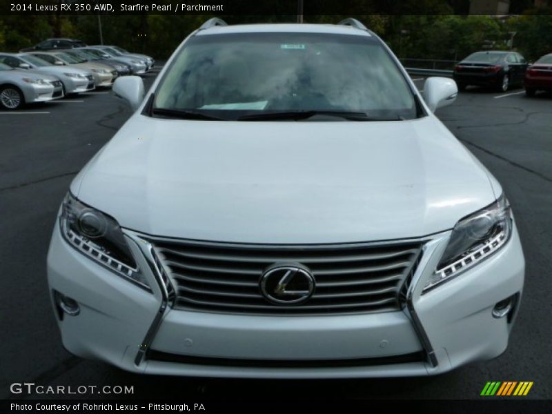 Starfire Pearl / Parchment 2014 Lexus RX 350 AWD