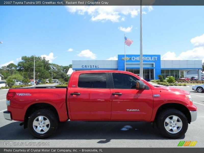 Radiant Red / Graphite Gray 2007 Toyota Tundra SR5 CrewMax 4x4