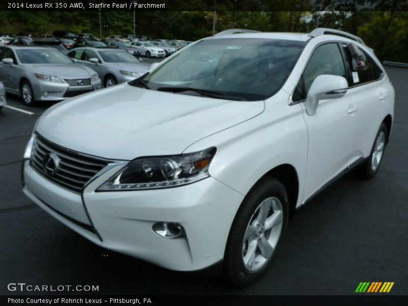 Starfire Pearl / Parchment 2014 Lexus RX 350 AWD