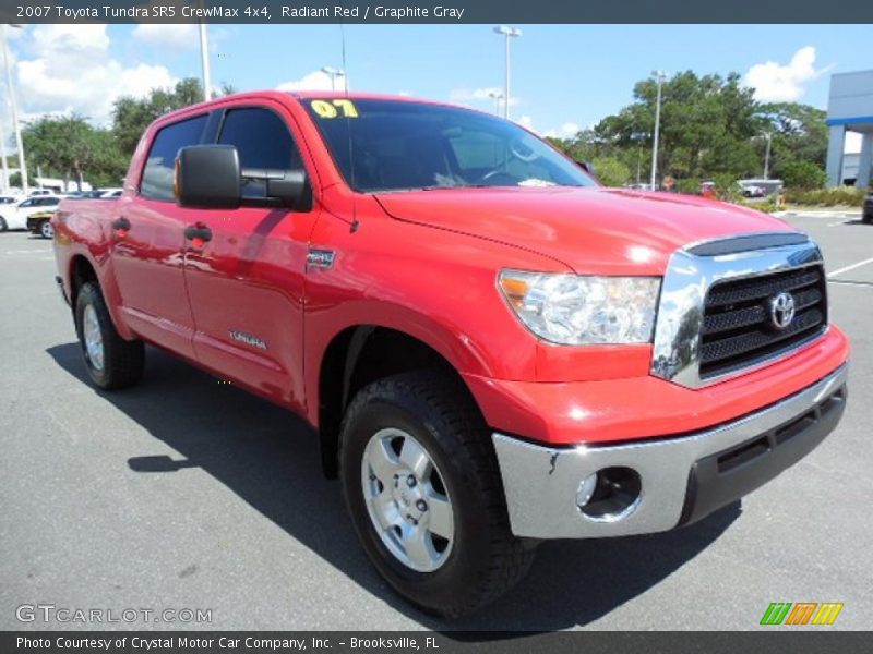 Radiant Red / Graphite Gray 2007 Toyota Tundra SR5 CrewMax 4x4