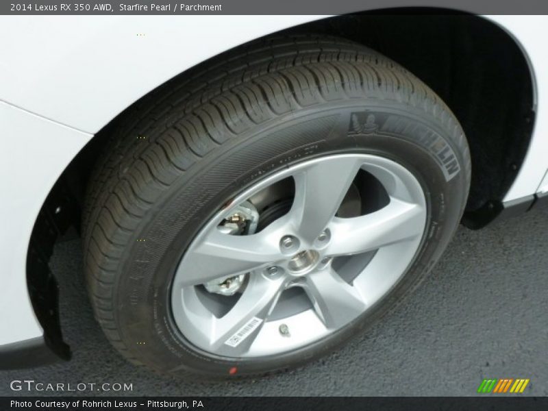 Starfire Pearl / Parchment 2014 Lexus RX 350 AWD