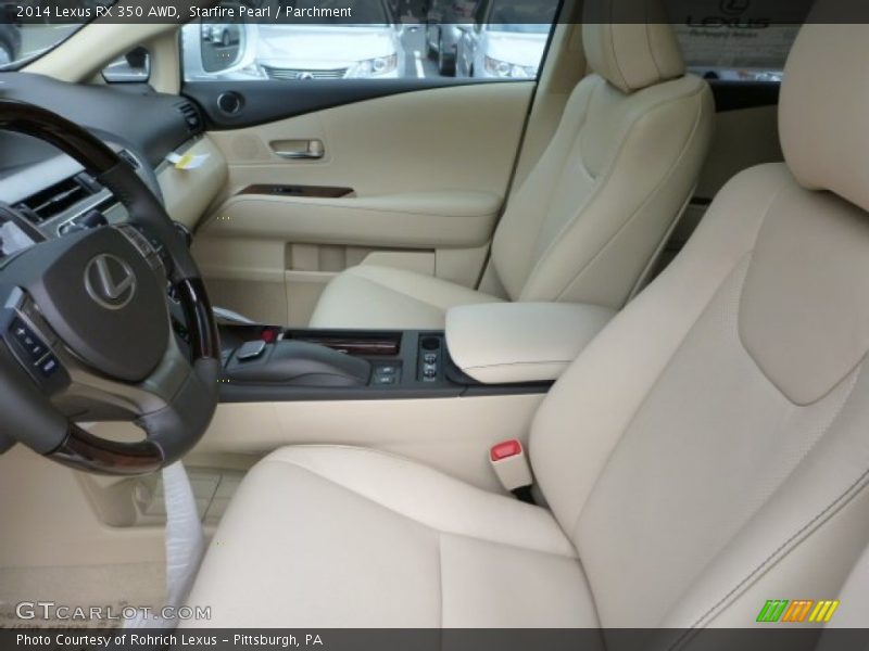Starfire Pearl / Parchment 2014 Lexus RX 350 AWD