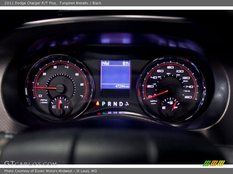 Tungsten Metallic / Black 2011 Dodge Charger R/T Plus
