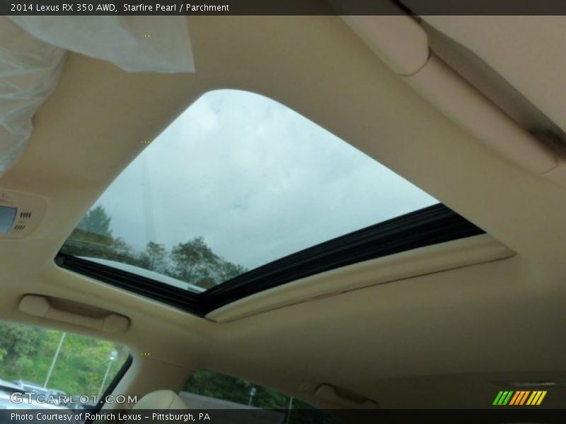 Starfire Pearl / Parchment 2014 Lexus RX 350 AWD