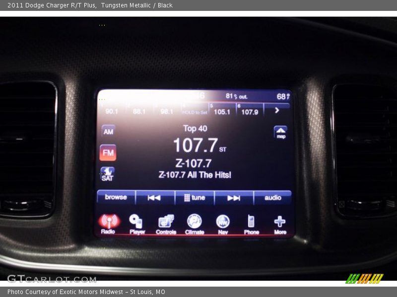 Tungsten Metallic / Black 2011 Dodge Charger R/T Plus
