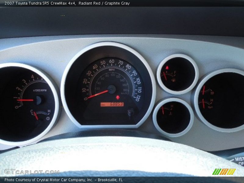 Radiant Red / Graphite Gray 2007 Toyota Tundra SR5 CrewMax 4x4