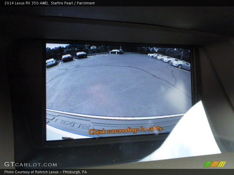 Starfire Pearl / Parchment 2014 Lexus RX 350 AWD