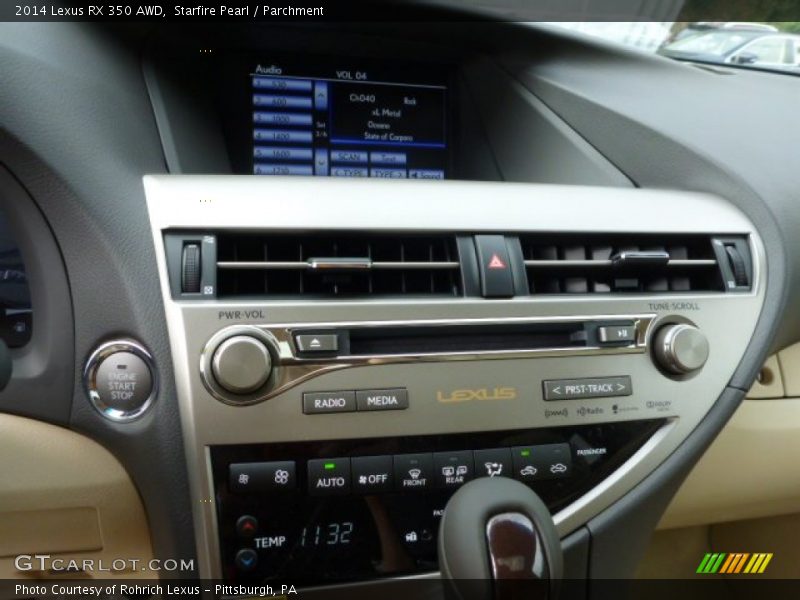 Starfire Pearl / Parchment 2014 Lexus RX 350 AWD