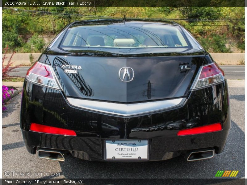 Crystal Black Pearl / Ebony 2010 Acura TL 3.5