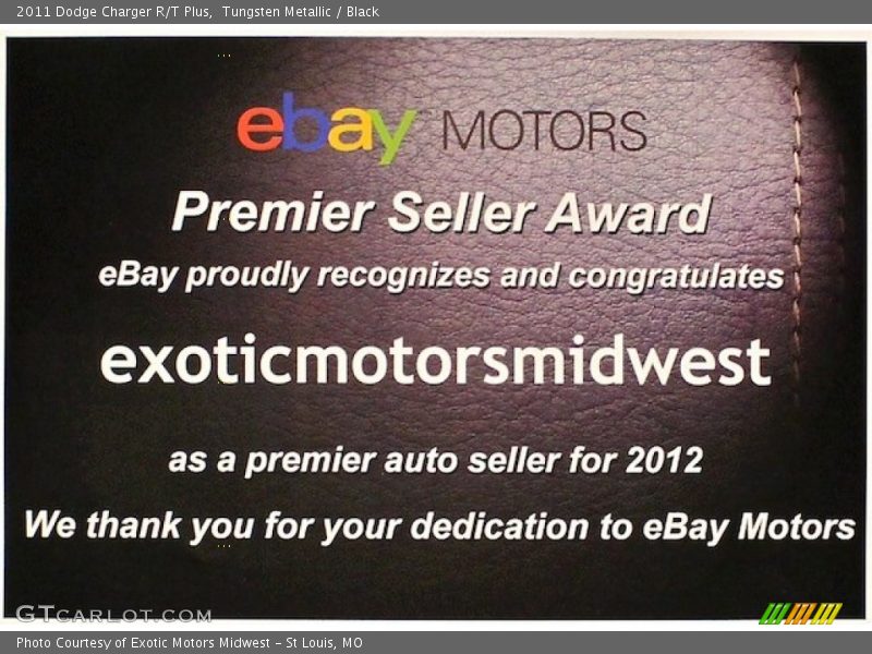 Tungsten Metallic / Black 2011 Dodge Charger R/T Plus
