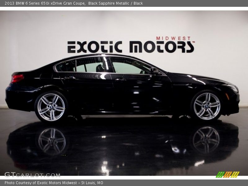 Black Sapphire Metallic / Black 2013 BMW 6 Series 650i xDrive Gran Coupe