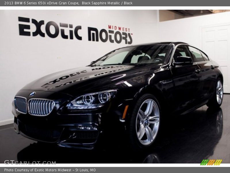 Black Sapphire Metallic / Black 2013 BMW 6 Series 650i xDrive Gran Coupe