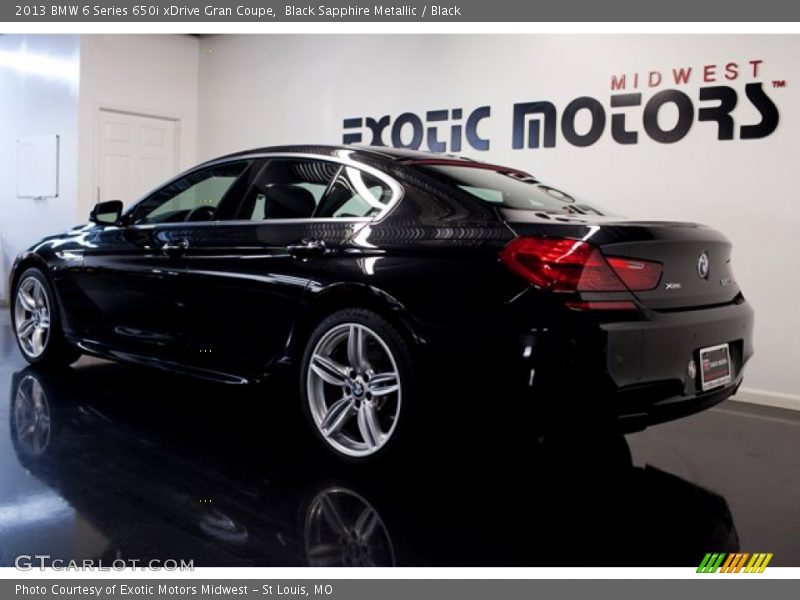 Black Sapphire Metallic / Black 2013 BMW 6 Series 650i xDrive Gran Coupe