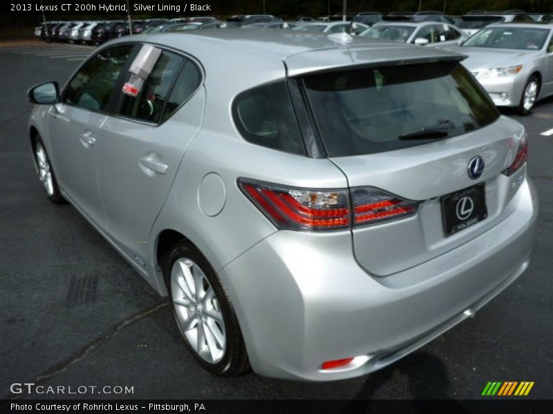 Silver Lining / Black 2013 Lexus CT 200h Hybrid
