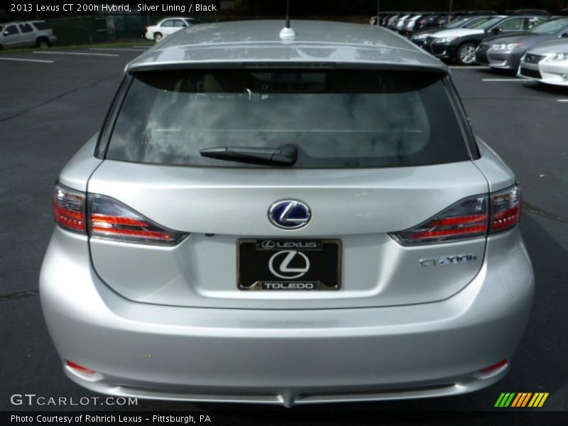 Silver Lining / Black 2013 Lexus CT 200h Hybrid