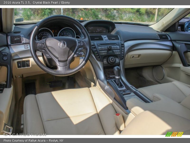 Crystal Black Pearl / Ebony 2010 Acura TL 3.5