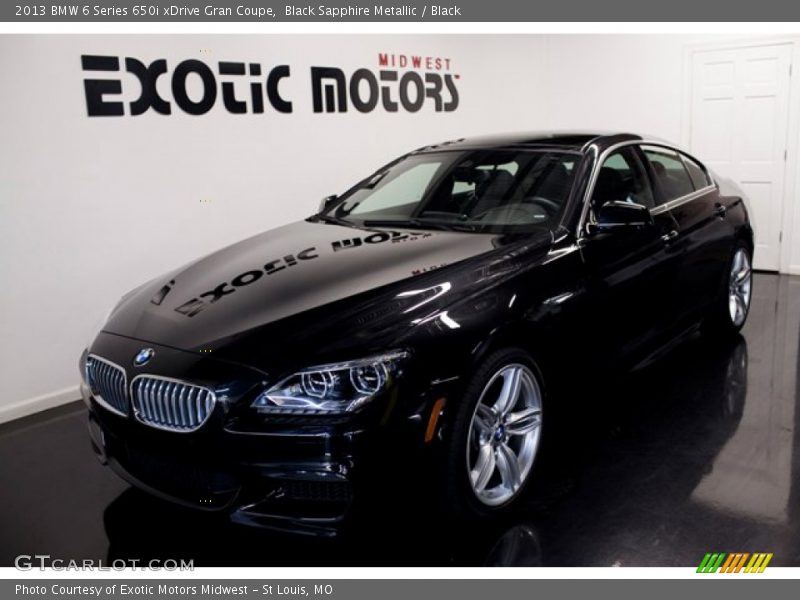 Black Sapphire Metallic / Black 2013 BMW 6 Series 650i xDrive Gran Coupe