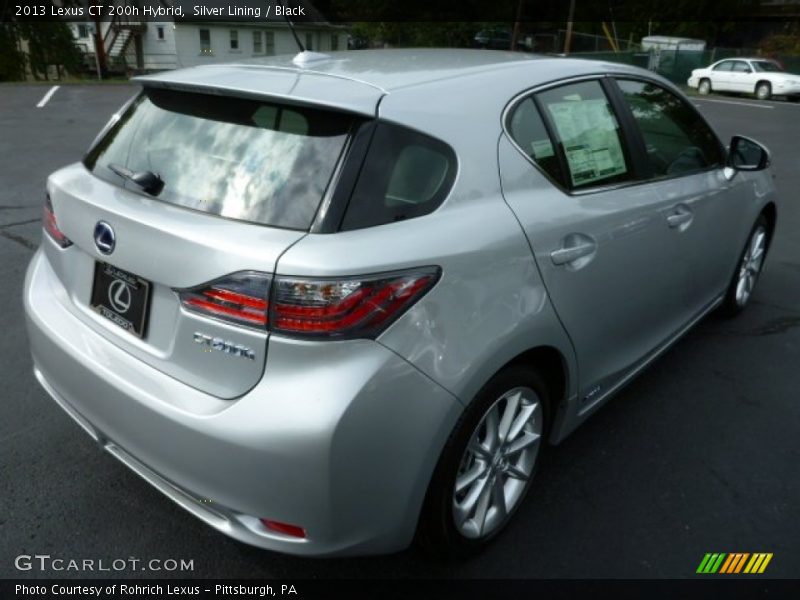 Silver Lining / Black 2013 Lexus CT 200h Hybrid